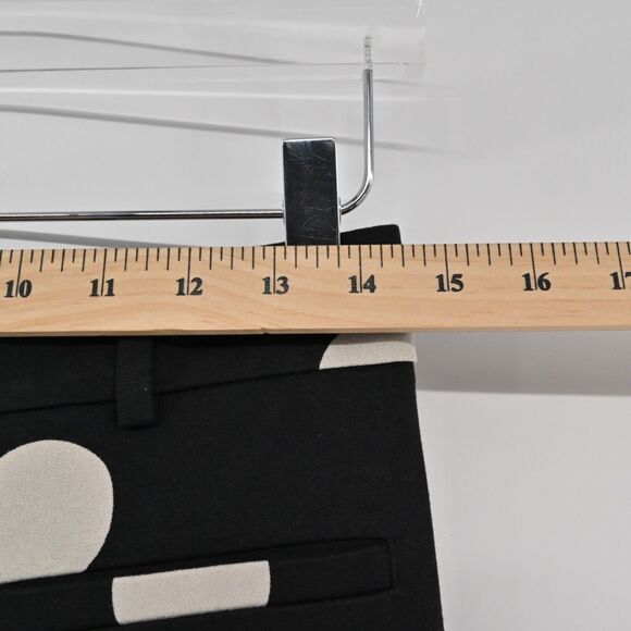 ANTHROPOLOGIE‎ Pants Womens Sz 2 Black Polka Dot The Essential Skinny Kick Flare - Picture 11 of 14